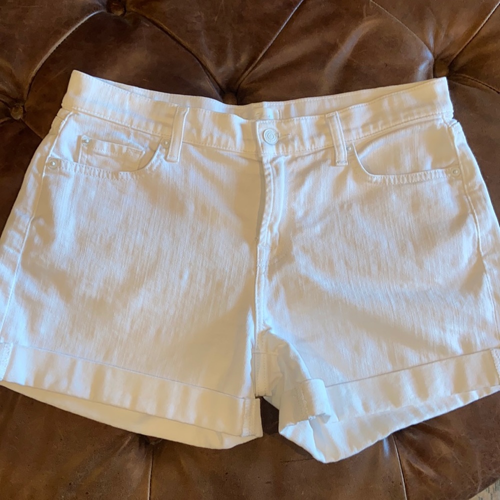 7 for All Mankind white jean short